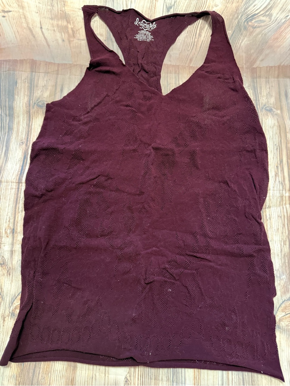 Women’s Racerback Tank Top - Burgundy intimately Free People